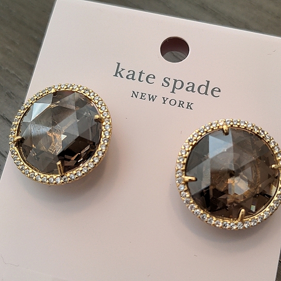 NEW Kate Spade She Has Spark Earrings in Goldquartz - Picture 5 of 6
